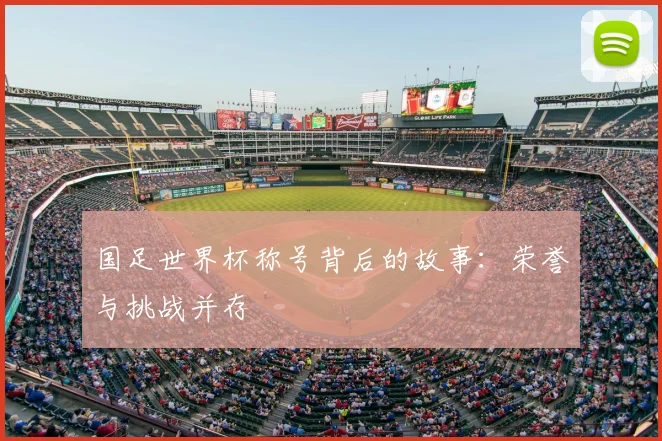 国足世界杯称号背后的故事:荣誉与挑战并存